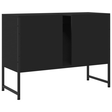 Dulap chiuveta de baie, negru, 80x33x60 cm, lemn compozit - Img 7