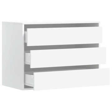 Dulap colț cu sertare alb 80x41x58 cm lemn prelucrat - Img 8