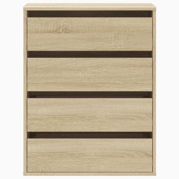 Dulap colț cu sertare stejar sonoma 60x41x76 cm lemn prelucrat - Img 4