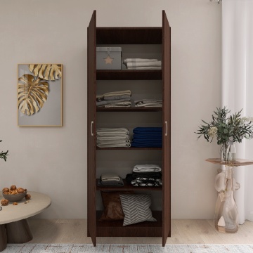 Dulap cu 2 Usi si 4 Rafturi de Depozitare, 200x80x40 cm, Culoare Wenge din Pal de 18mm - Img 3