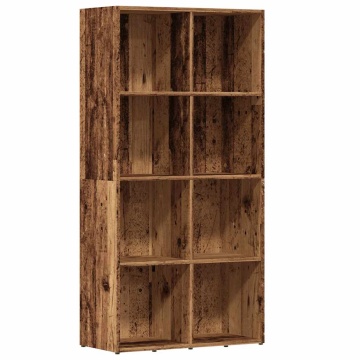 Dulap cu cărți din lemn vechi 66x30x130 cm lemn prelucrat - Img 2