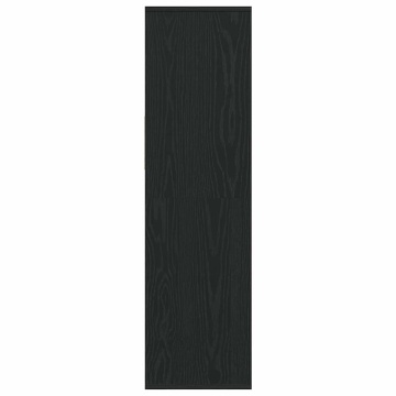 Dulap cu cărți negru 34x31x112 cm lemn prelucrat - Img 8