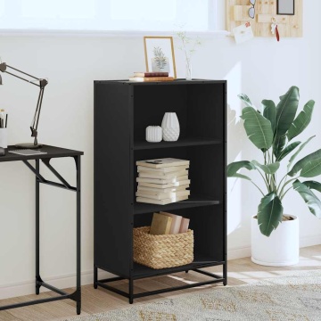 Dulap cu cărți negru 60x35x107,5 cm lemn prelucrat - Img 3