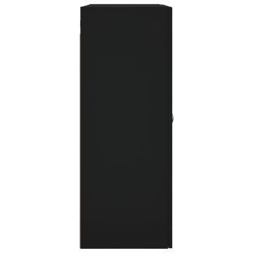 Dulap cu montaj pe perete, negru, 69,5x34x90 cm - Img 7