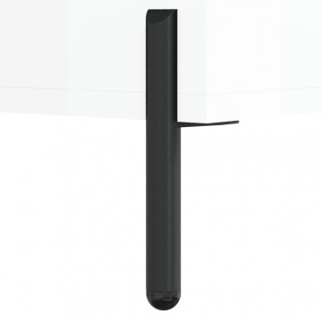 Dulap cu rafturi alb extralucios 69,5x32,5x90 cm lemn compozit - Img 6