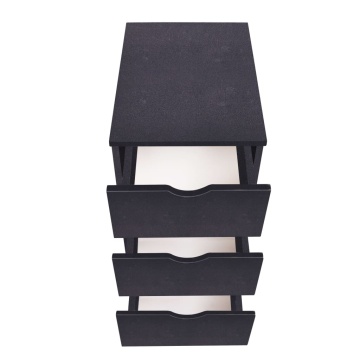 Dulap cu sertare, 33 x 45 x 60 cm, negru - Img 3
