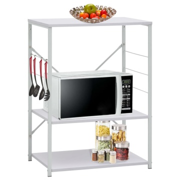 Dulap cuptor microunde, alb, 60 x 39,6 x 79,5 cm, PAL - Img 1