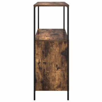 Dulap de baie cu rafturi stejar afumat 76,5x35x95 cm - Img 6
