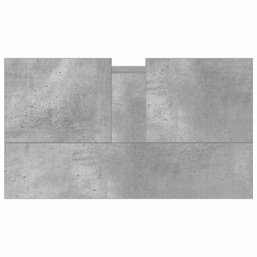 Dulap de baie, gri beton, 58x33x60 cm, lemn prelucrat - Img 6