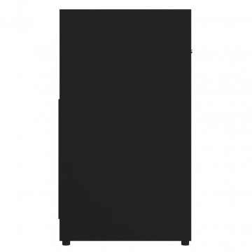 Dulap de baie, negru, 60 x 33 x 61 cm, PAL - Img 6