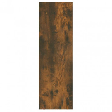 Dulap de baie, stejar fumuriu, 30x30x95 cm, lemn prelucrat - Img 4