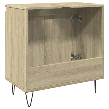 Dulap de baie, stejar sonoma, 58x33x60 cm, lemn prelucrat - Img 5