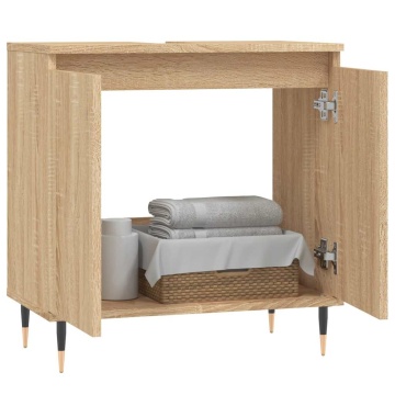 Dulap de baie, stejar sonoma, 58x33x60 cm, lemn prelucrat - Img 3