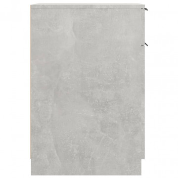 Dulap de birou, gri beton, 33,5x50x75 cm, lemn prelucrat - Img 7