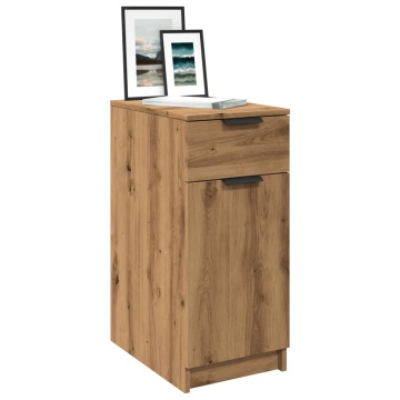 Dulap de birou, stejar artizanal, 33x50x75 cm lemn prelucrat - Img 1