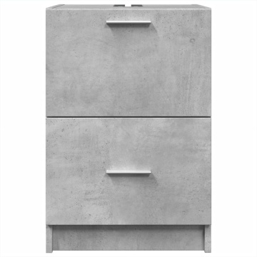 Dulap de chiuvetă, gri beton, 40x37x59 cm, lemn prelucrat - Img 4