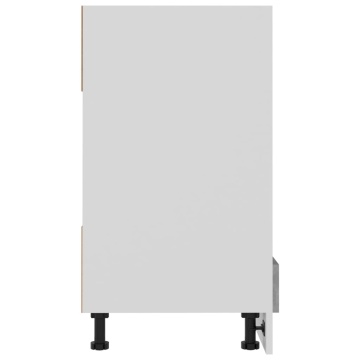 Dulap de cuptor, gri beton, 60x46x81,5 cm, lemn prelucrat - Img 5