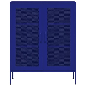 Dulap de depozitare, bleumarin, 80x35x101,5 cm, oțel - Img 3