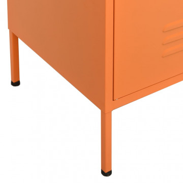 Dulap de depozitare, portocaliu, 80x35x101,5 cm, oțel - Img 5