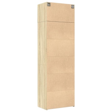 Dulap de depozitare, stejar sonoma, 70x42,5x225, lemn prelucrat - Img 7
