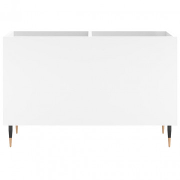 Dulap de discuri, alb, 74,5x38x48 cm, lemn prelucrat - Img 4