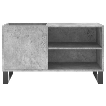 Dulap de discuri, gri beton, 85x38x48 cm, lemn prelucrat - Img 4