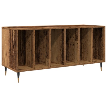 Dulap de discuri, stejar artizanal 100x38x48 cm lemn prelucrat - Img 2