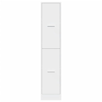 Dulap de farmacie, alb, 30x41x144,5 cm, lemn prelucrat - Img 8