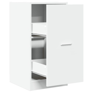 Dulap de farmacie, alb, 40x41x77,5 cm, lemn prelucrat - Img 2