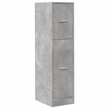 Dulap de farmacie, gri beton, 30x41x118 cm, lemn prelucrat - Img 3