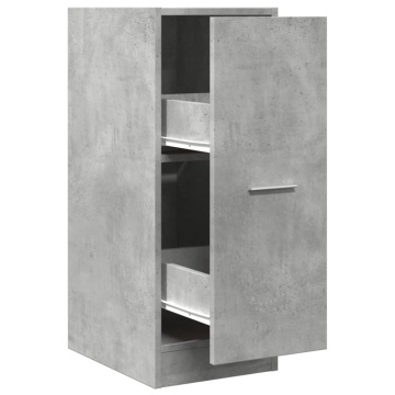 Dulap de farmacie, gri beton, 30x41x77,5 cm, lemn prelucrat - Img 2