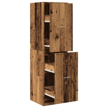 Dulap de farmacie, lemn vechi, 40x41x144,5 cm, lemn prelucrat - Img 2
