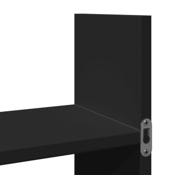 Dulap de perete, 100x18x40 cm, negru, lemn prelucrat - Img 6