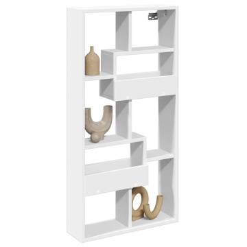 Dulap de perete, alb, 50x15x100 cm, lemn prelucrat - Img 3