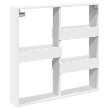 Dulap de perete, alb, 80x15x80 cm, lemn prelucrat - Img 5