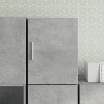 Dulap de perete, gri beton, 30x42,5x40 cm, lemn prelucrat - Img 1