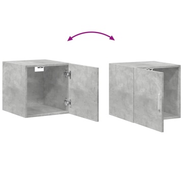 Dulap de perete, gri beton, 40x42,5x40 cm, lemn prelucrat - Img 7