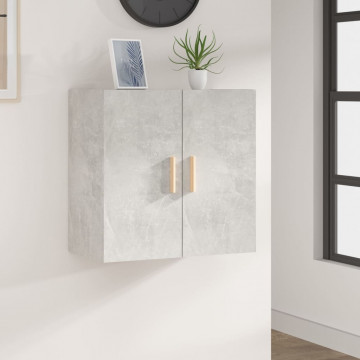 Dulap de perete, gri beton, 60x30x60 cm, lemn prelucrat - Img 1
