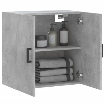 Dulap de perete, gri beton, 60x31x60 cm, lemn compozit - Img 4