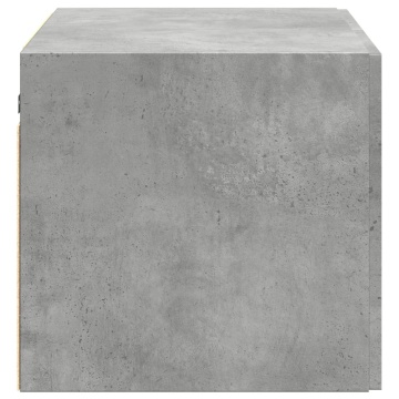 Dulap de perete, gri beton, 70x42,5x40 cm, lemn prelucrat - Img 8