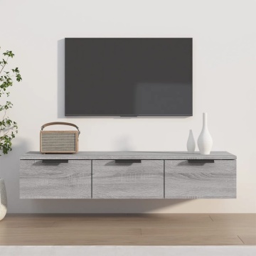Dulap de perete, gri sonoma, 102x30x20 cm, lemn compozit - Img 1