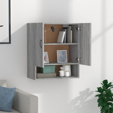 Dulap de perete, gri sonoma, 60x31x70 cm, lemn compozit - Img 3