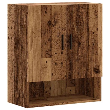 Dulap de perete, lemn vechi, 60x31x70 cm, lemn compozit - Img 2