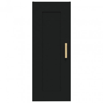 Dulap de perete, negru, 35x34x90 cm, lemn prelucrat - Img 8