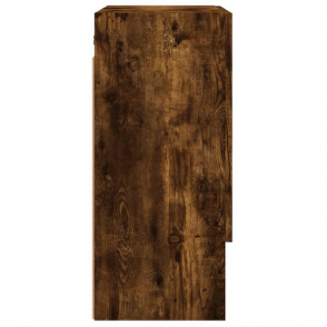 Dulap de perete, stejar fumuriu, 60x31x70 cm, lemn compozit - Img 6