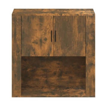 Dulap de perete, stejar fumuriu, 80x33x80 cm, lemn prelucrat - Img 3
