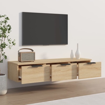 Dulap de perete, stejar sonoma, 102x30x20 cm, lemn compozit - Img 3