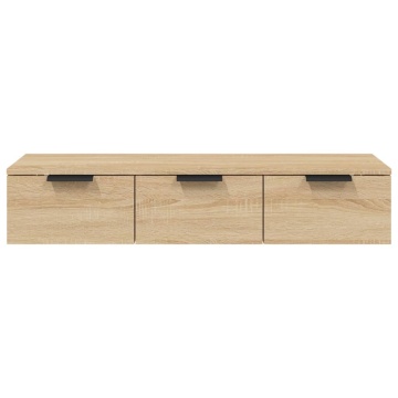 Dulap de perete, stejar sonoma, 102x30x20 cm, lemn compozit - Img 8