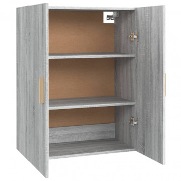Dulap de perete suspendat, gri sonoma, 69,5x34x90 cm - Img 7