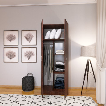 Dulap Depozitare RIO, Culoare Wenge, 175x100x50cm, Material PAL 18mm - Img 2